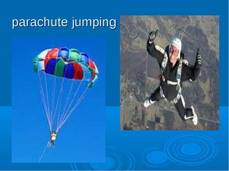 parachute jumping