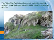 The Pride of the Park is travertine rocks - unique in its appeal relatively y...