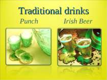 Traditional drinks Punch Irish Beer