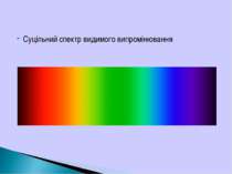 Суцільний спектр видимого випромінювання