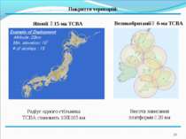 * Покриття територій: Радіус одного стільника ТСВА становить 100 105 км Японі...