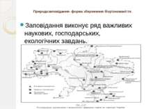 Природозаповідання- форма збереження біорізноманіття. Заповідання виконує ряд...