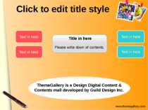 Click to edit title style Title in here Please write down of contents. Text i...