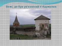 Вежі, де був ув'язнений У.Кармалюк