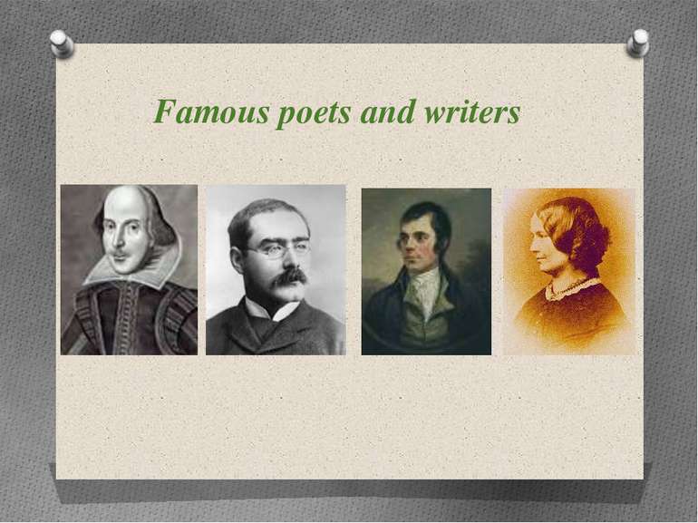 Famous poets and writers
