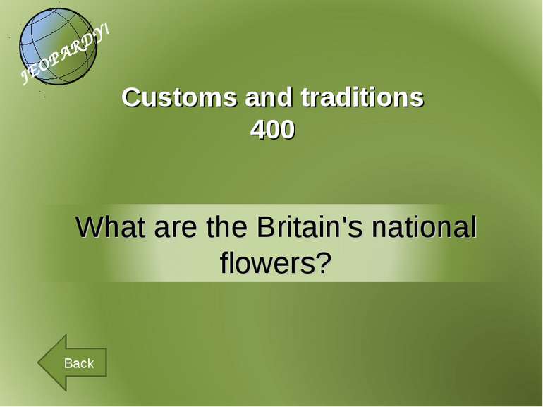 Customs and traditions 400 Back