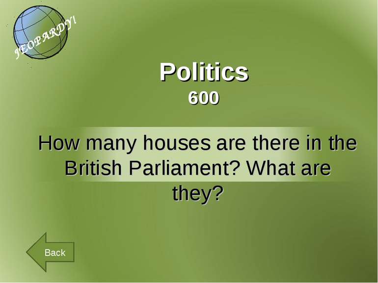 Politics 600 Back