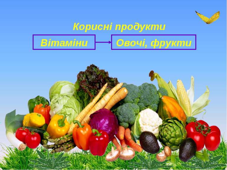 Вітаміни Овочі, фрукти Корисні продукти