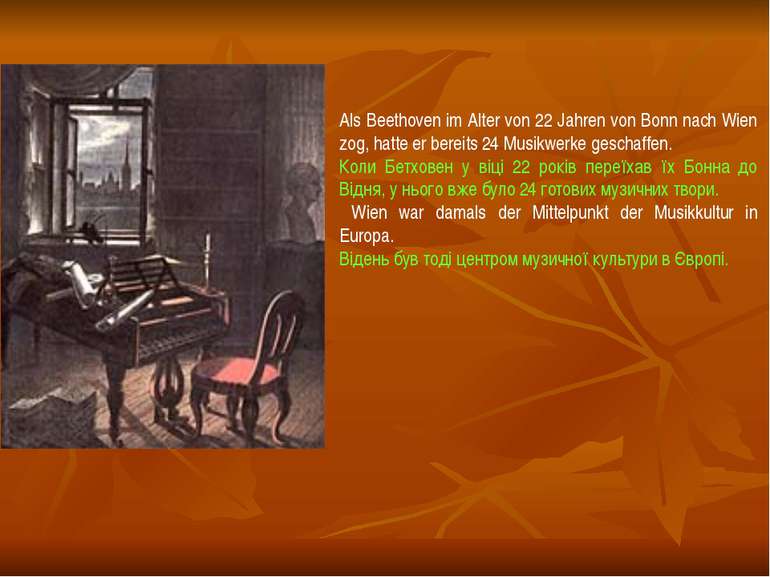 Als Beethoven im Alter von 22 Jahren von Bonn nach Wien zog, hatte er bereits...