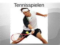 Tennisspielen