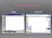 Порівняння інтерфейсу Paint Paint.NET