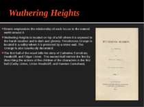 Wuthering Heights Bronte emphasizes the relationship of each house to the nat...