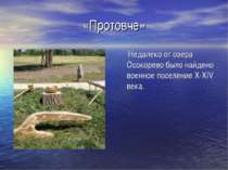 «Протовче» Недалеко от озера Осокорево было найдено военное поселение X-XIV в...