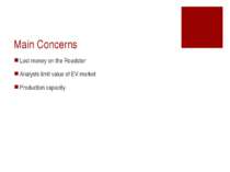 Main Concerns Lost money on the Roadster Analysts limit value of EV market Pr...
