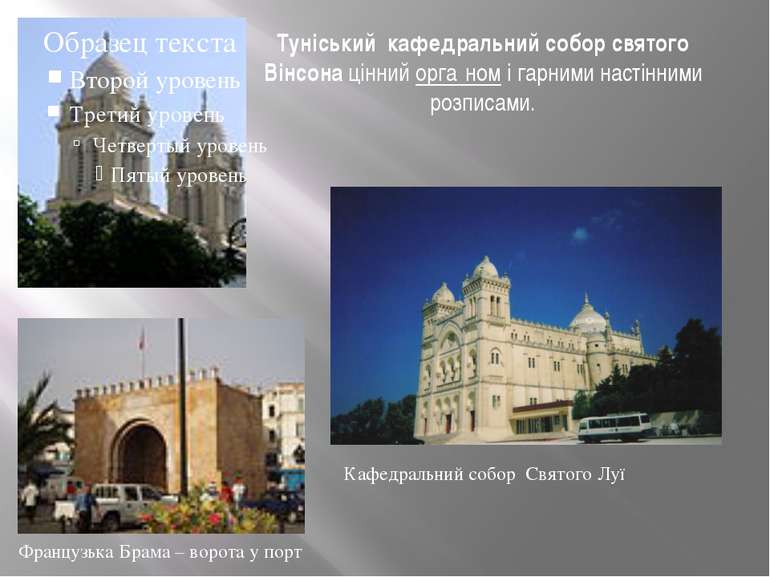 Туніський кафедральний собор святого Вінсона цінний орга ном і гарними настін...
