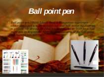 Ball point pen (1938) László Bíró, a Hungarian newspaper editor developed a m...