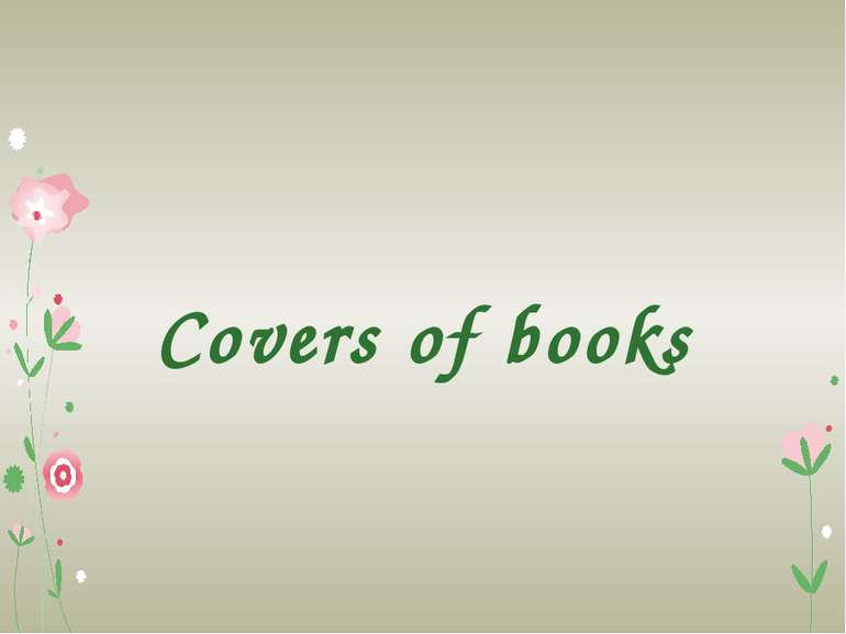 Covers of books