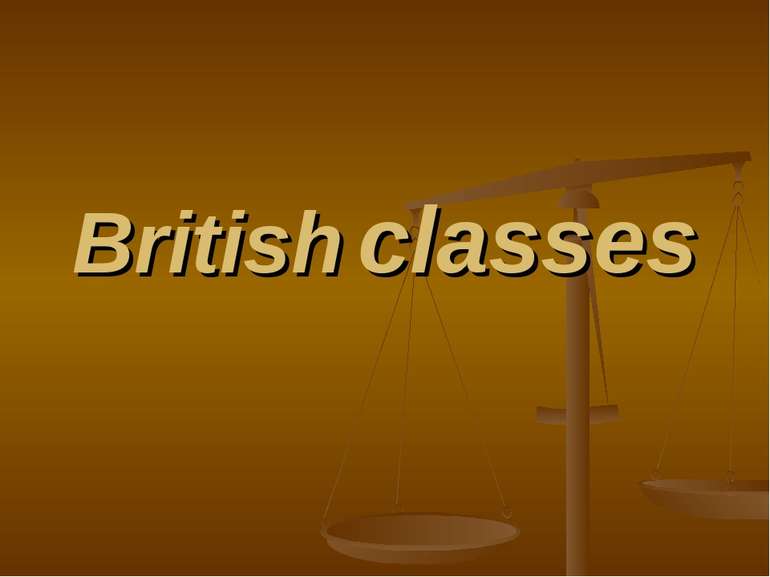 British classes