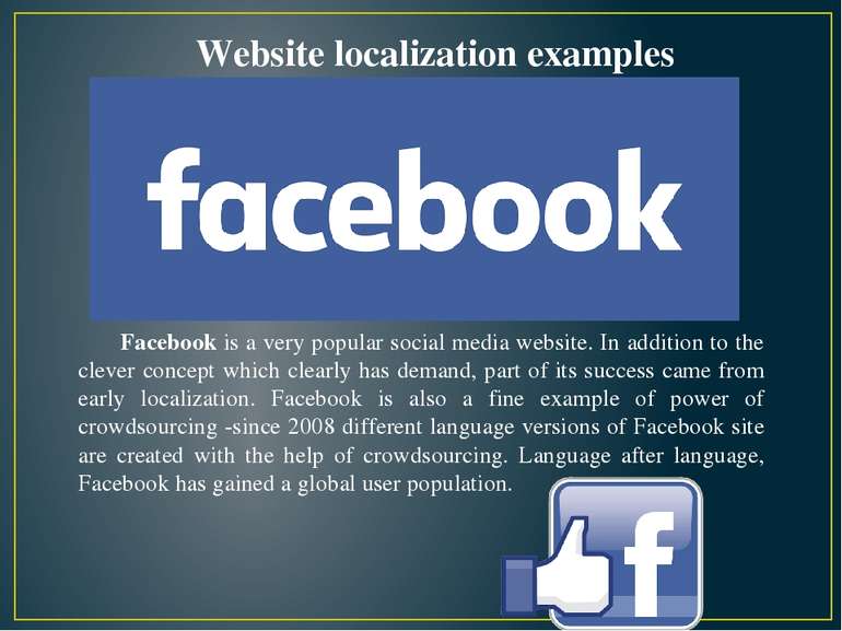 Facebook is a very popular social media website. In addition to the clever co...