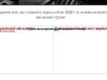 Розглядаючи цілі, що ставлять перед собою НДО, їх можна поділити на  дві вели...