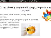 НДО, що діють у соціальній сфері, зокрема, в таких галузях:  сім’я та шлюб, д...