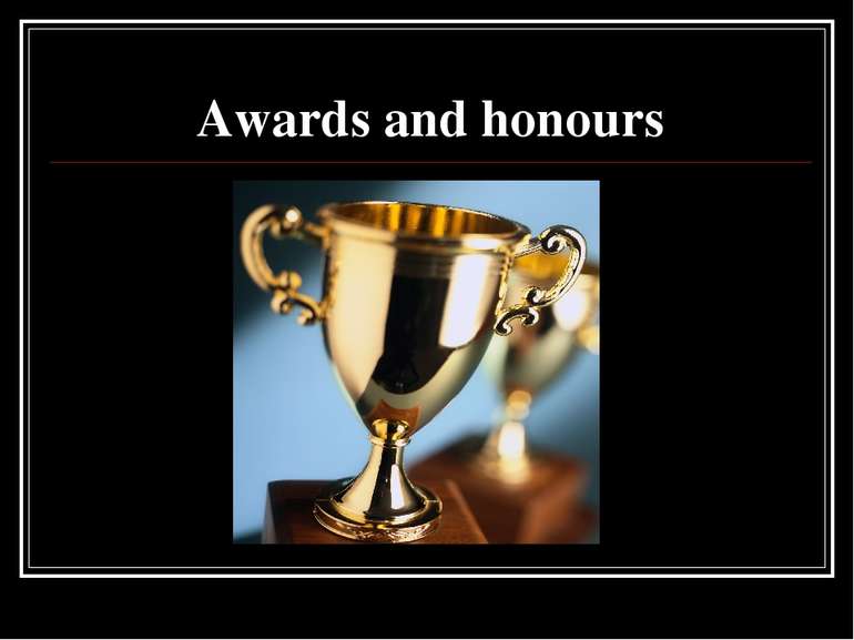 Awards and honours