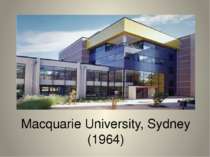 Macquarie University, Sydney (1964)