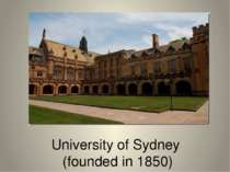 University of Sydney (founded in 1850)