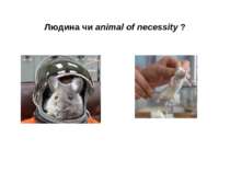 Людина чи animal of necessity ?
