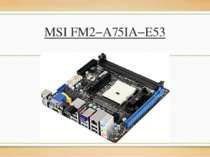 MSI FM2−A75IA−E53