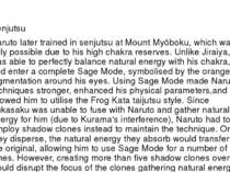 Senjutsu Naruto later trained in senjutsu at Mount Myōboku, which was only po...