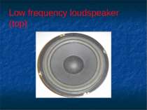 Low frequency loudspeaker (top)