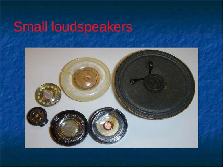 Small loudspeakers