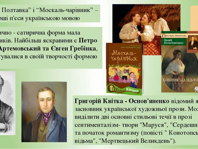 “Наталка Полтавка” і “Москаль-чарівник” – перші п'єси українською мовою Гумор...