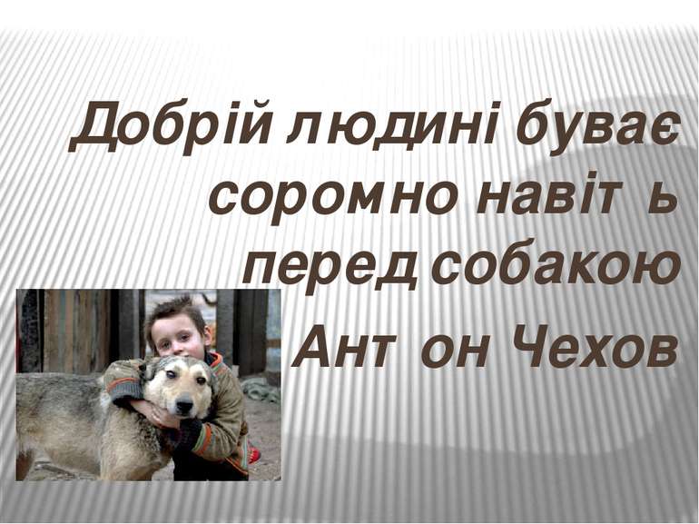 Добрій людині буває соромно навіть перед собакою Антон Чехов