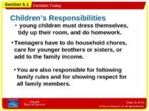 Slide * of 23 young children must dress themselves, tidy up their room, and d...