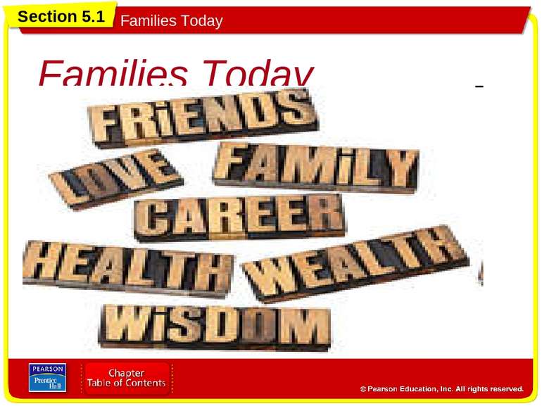 Families Today Section 5.1 Families Today