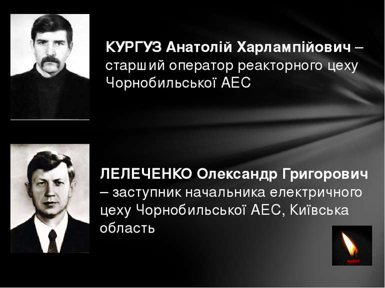 КУРГУЗ Анатолій Харлампійович – старший оператор реакторного цеху Чорнобильсь...