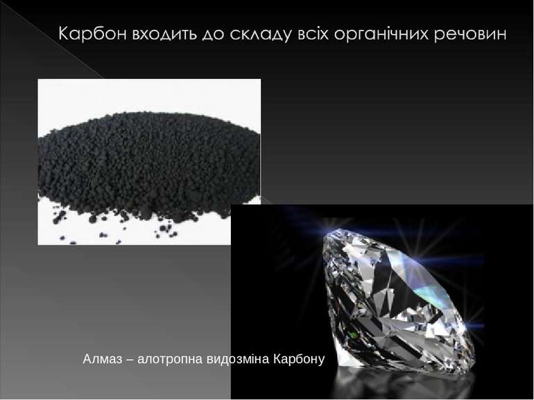 Алмаз – алотропна видозміна Карбону