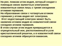 На рис. показан атом индия, который создал с помощью своих валентных электрон...