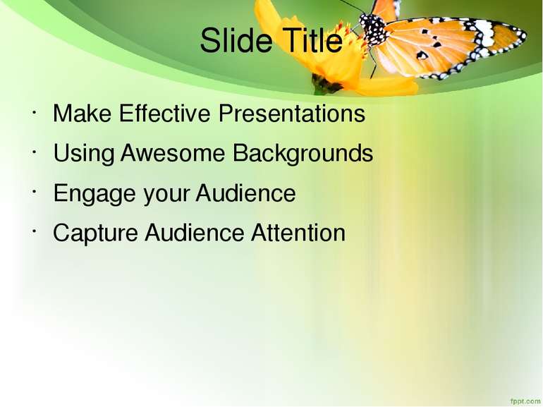 Slide Title Make Effective Presentations Using Awesome Backgrounds Engage you...