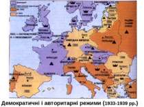 Демократичні і авторитарні режими (1933-1939 рр.)