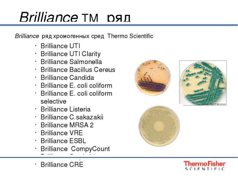 Brilliance TM ряд Brilliance UTI Brilliance UTI Clarity Brilliance Salmonella...
