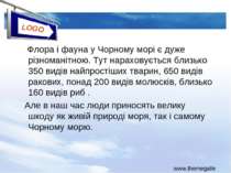 Флора і фауна у Чорному морі є дуже різноманітною. Тут нараховується близько ...