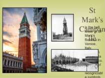 St Mark's Campanile is the bell tower of St Mark's Basilica in Venice, Italy,...