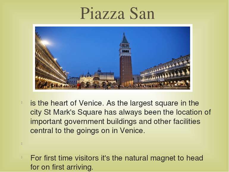 Piazza San Marco is the heart of Venice. As the largest square in the city St...