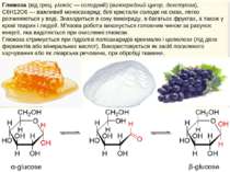 Глюкоза (від грец. γλυκύς — солодкий) (виноградний цукор, декстроза), С6Н12О6...