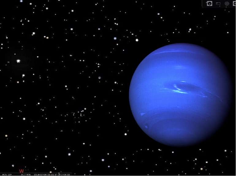 Нептун Нептун, хоча і дещо менший від Урана, але масивніший і тому щільніший....
