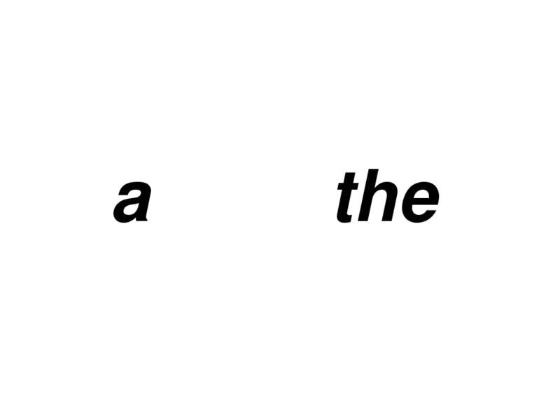 a the
