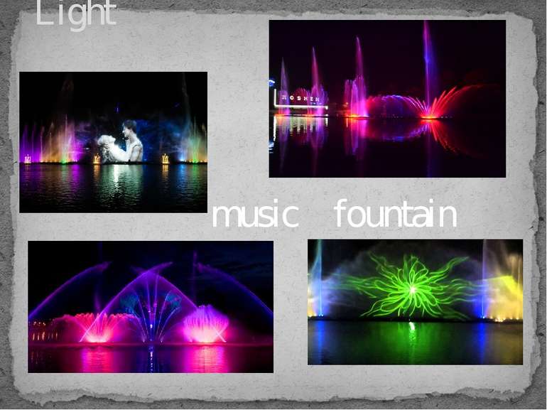 Light music fountain